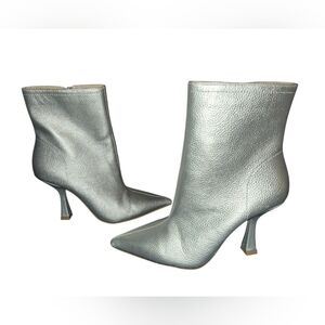 Rag & CO Women's Silver Heeled Boots